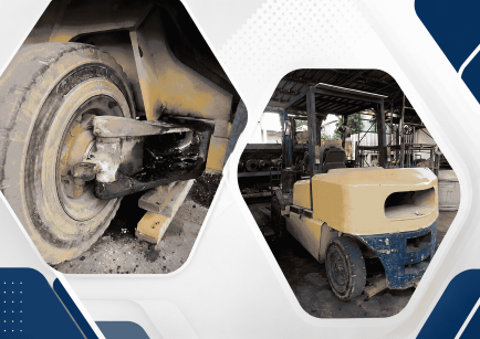 Forklift power stering service