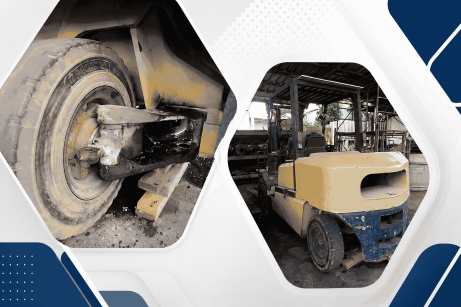 Forklift power stering service