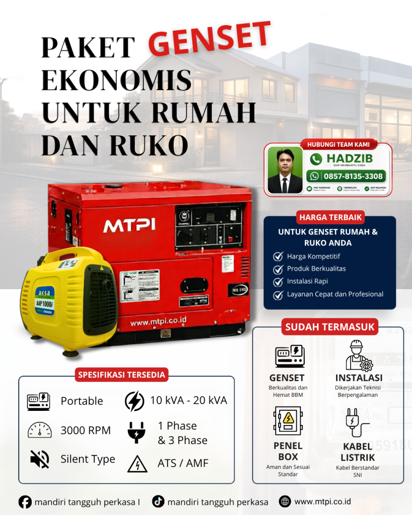 genset rumah dan ruki